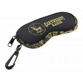 Personalized Eyeglass Case PKR Trademarked Camo Gusseted