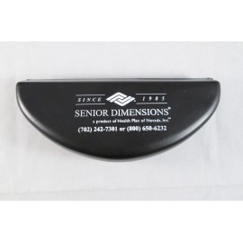 Black Hard Plastic Eyeglass Case with Logo