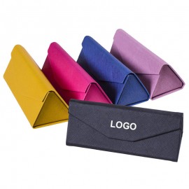 Triangle Foldable Glasses Case with Magnetic Closure with Logo