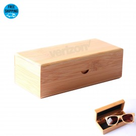 Bamboo Sunglasses Protective Case-Ocean with Logo