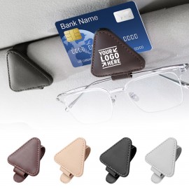 Logo Branded Universal Car Sunglasses Holder