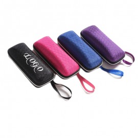 Logo Branded EVA Square Football Grid Glasses Zipper Case  Logo Branded EVA Square Football Grid Glasses Zipper Case