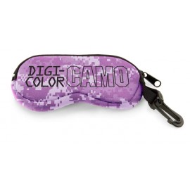 Customized DigiColor Camo Neoprene Eyeglass Case w/ Zipper & Clip (4 Color Process)