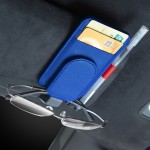 Customized Magnetic Clip Sunglasses Holder for Car Visor, With Credit Card Holder and Pen holder