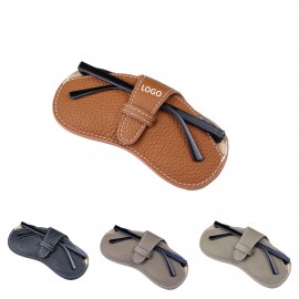 Top Layer Leather Eyeglasses Case/Bags with Logo  Top Layer Leather Eyeglasses Case/Bags with Logo