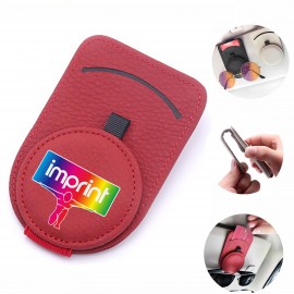 Customized Leather Sunglasses Holder For Car