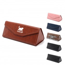 Promotional Custom Collapsible Leatherette Eyeglasses/ Sunglasses Case  Promotional Custom Collapsible Leatherette Eyeglasses/ Sunglasses Case