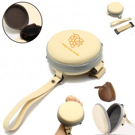 Round Storage Cases For Foldable Sunglasses with Logo