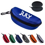 Promotional Portable Sunglasses Case With Zipper Hook