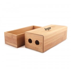 Wood Sunglasses Case with Logo