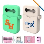 Mott Holey Beach Tote Silicone Phone Holder with Logo