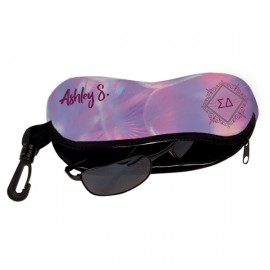 White Glasses Case (7 1/4"x3 1/2") with Logo