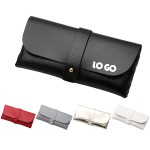 Portable Leather Glasses Case with Logo