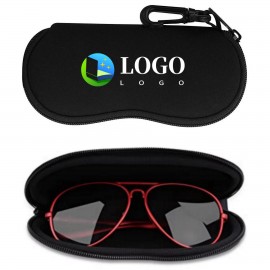 Neoprene Zipper Sunglasses Soft Case With Belt Clip with Logo  Neoprene Zipper Sunglasses Soft Case With Belt Clip with Logo