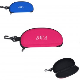 Eva Sunglass Case With Plastic Carabiner with Logo