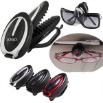Logo Branded Eyeglasses and Sunglasses Clamp With Pen Holder