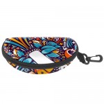 Sunglasses Hard Case w/ Zipper & Hook - Full Color Sublimation with Logo