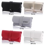 Portable Leather Eyeglass Case with Logo