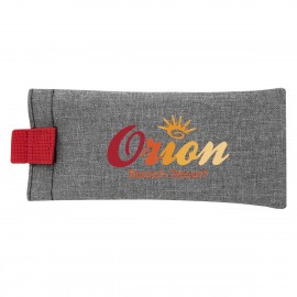 Personalized Brighton Heathered Eyeglass Pouch