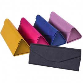 Foldable Triangle Eyeglass Case with Logo
