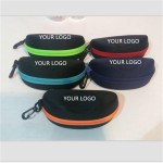 Sunglass Case with Clip Logo Branded