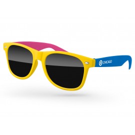 Custom Imprinted 3-Tone Retro Sunglasses