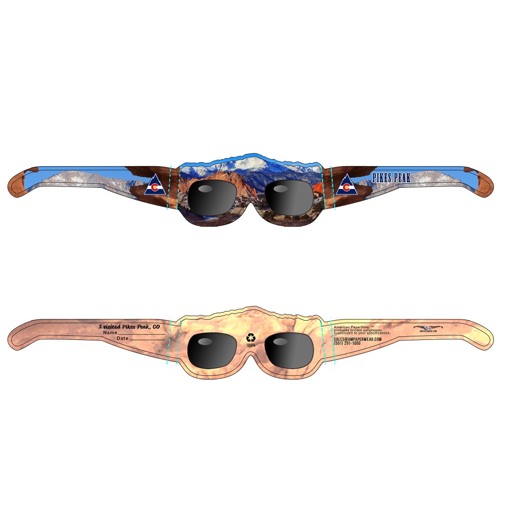 Custom Imprinted Scenic Shades Souvenir Sunglasses