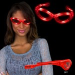 Promotional Light Up Red Flashing Glasses