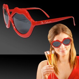 Red Lip Sunglasses Custom Printed