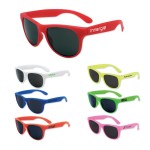 Kids Classic Solid Color Sunglasses Logo Branded