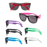 Kid Size Two Tone Sunglasses Logo Branded