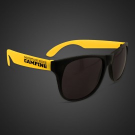 Neon Look Sunglasses w/Yellow Arms Custom Imprinted