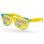 Retro Pinhole Sunglasses w/Full Color Front Frame Sublimation Wrap Custom Imprinted
