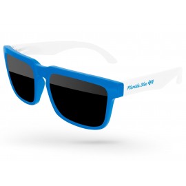 Custom Printed 2-Tone Heat Sunglasses w/Temple Imprint