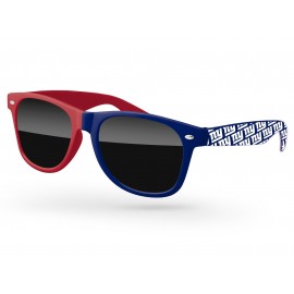 Logo Branded Split-Tone Retro Sunglasses