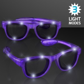 Promotional Purple Shades LED Party Sunglasses