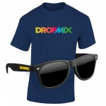 KIT: Full-Color DTG T-Shirt (Dark/Colors) & Sunglasses Logo Branded