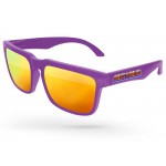 Promotional Heat Mirror Sunglasses w/Full Color Temple Imprint