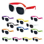 Promotional White Frame Adult Classic Sunglasses