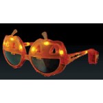 Promotional Imprinted Light Up Pumpkin Sunglasses - Domestic Imprint