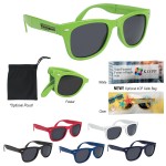 Custom Printed Folding Malibu Sunglasses