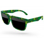 Heat Sunglasses w/Full Frame Sublimation Wrap Custom Printed