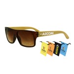 Promotional Bamboo Sunglasses Brown Lens
