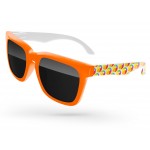 2-Tone Bold Promotional Sunglasses w/Arms Heat Transfer Custom Imprinted