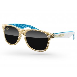 3-Tone Metallic Retro Sunglasses Custom Printed