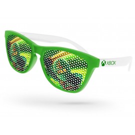 Custom Printed 2-Tone Frog Pinhole Sunglasses
