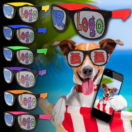 Assorted Custom Neon Billboard Sunglasses Custom Printed