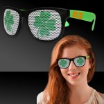Shamrock Neon Green Billboard Sunglasses Custom Imprinted