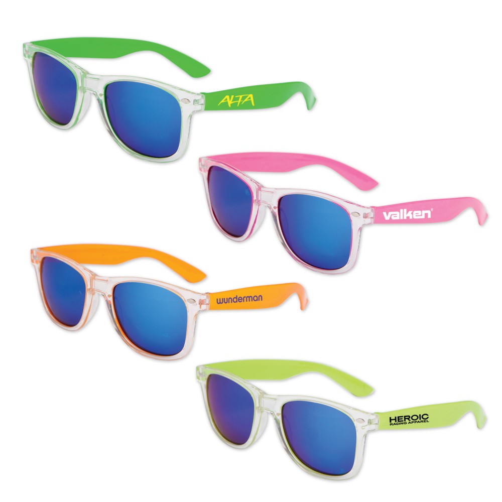 Iconic Clear Color Sunglasses Custom Imprinted Iconic Clear Color Sunglasses Custom Imprinted