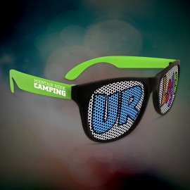 Custom Imprinted Green Custom Neon Billboard Sunglasses